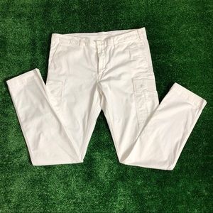 Polo Ralph Lauren White Cargo Dress Pants